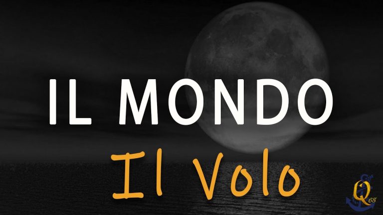 Letra de la canción El Mundo en Italiano