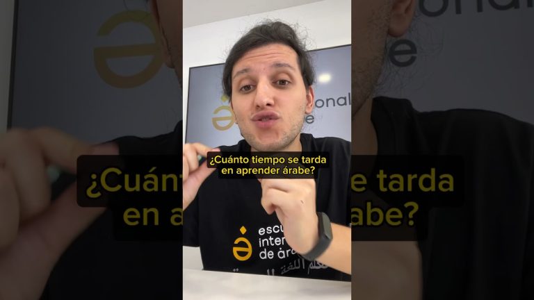 Tiempo necesario para aprender árabe