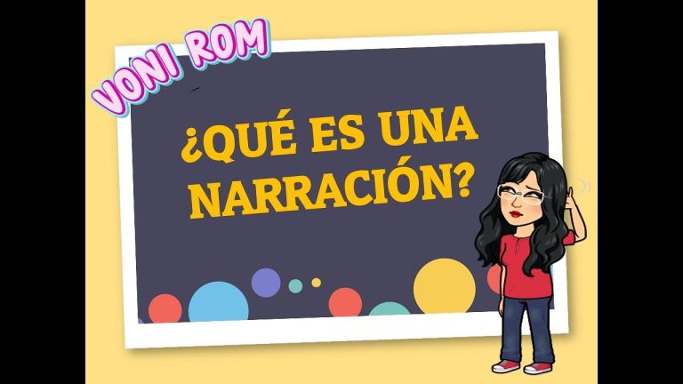 La narración: concepto y características