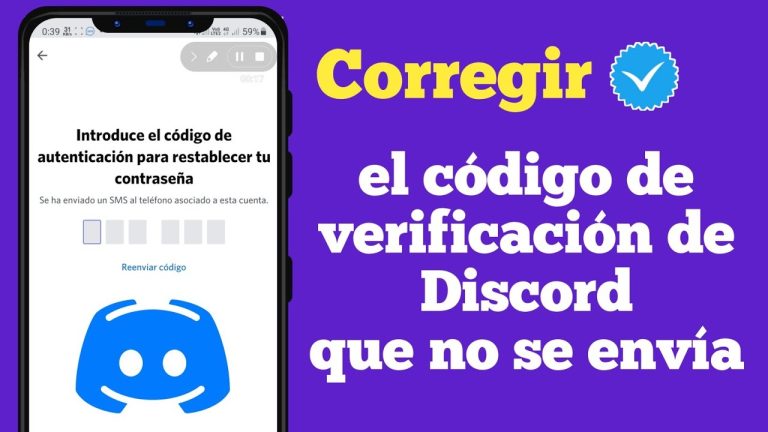 Guía de Código de Verificación para Discord