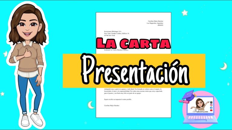 Partes de una carta de presentación: Guía completa