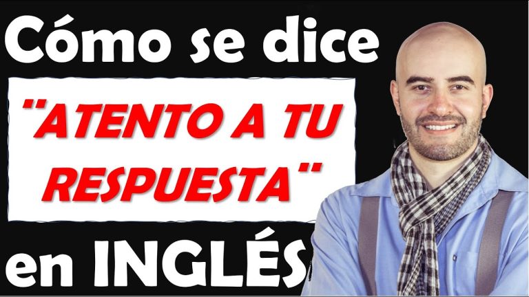 Espero su respuesta en inglés formal